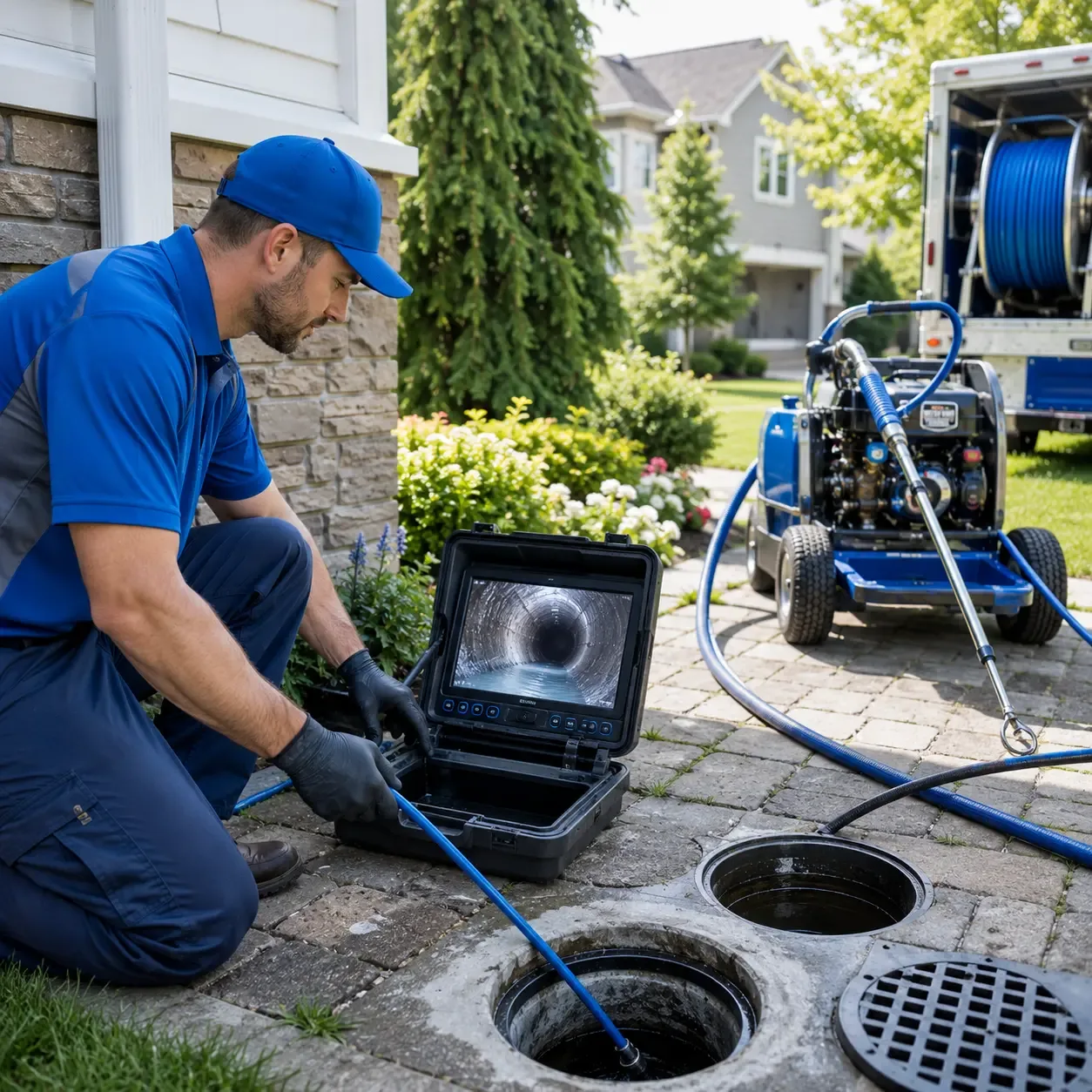 Outdoor drain cleaning professionals serving Ontario, WI
